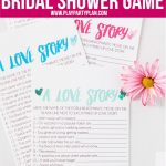 Free Printable Love Story Bridal Shower Game   Play Party Plan   Free Printable Bridal Shower Games And Activities