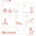 Free Printable: Madejoel » Holiday Gift Tag Templates   Free Printable Holiday Gift Labels