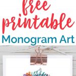 Free Printable Monogram Art | The Happier Homemaker   Free Printable Monogram Letters
