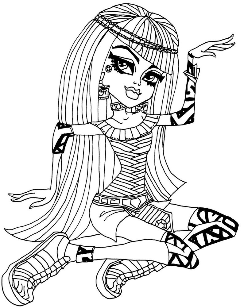 Free Printable Monster High Coloring Pages For Kids - Monster High Free Printable Pictures