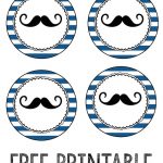 Free Printable Mustache Cupcake Toppers | What A Beautiful Idea   Free Printable Whale Cupcake Toppers