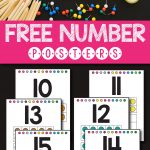 Free Printable Number Posters With Ten Frames Designed For Your   Free Printable Number Posters