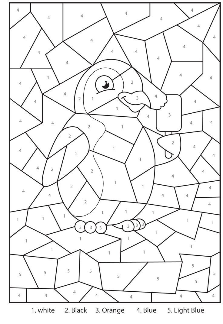 Free Printable Penguin At The Zoo Colournumbers Activity For - Free Printable Activities