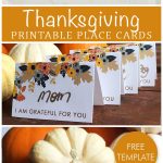 Free Printable Place Card Template, Perfect For Your Thanksgiving   Free Printable Halloween Place Cards