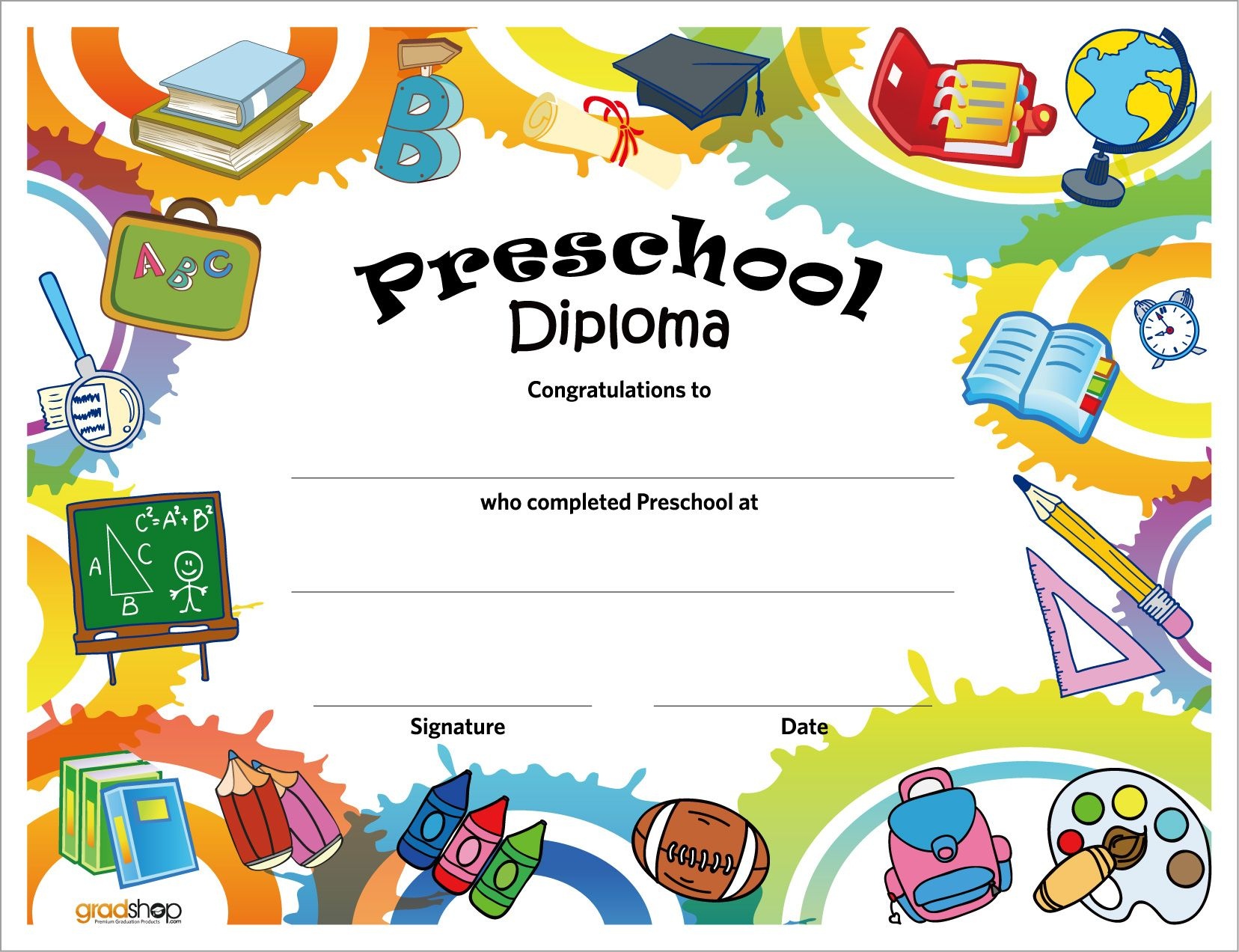 Free Printable Preschool Diplomas | Preschool Classroom | Graduation - Free Printable Children&amp;amp;#039;s Certificates Templates