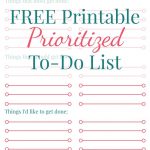 Free Printable Prioritized To Do List | Best Of Laurasueshaw   Free Printable To Do Lists To Get Organized