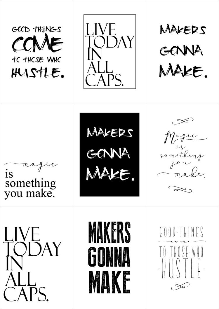 Free Printable Quotes // Delia Creates … | Gifts Made With Love | Free … - Free Printable Quotes