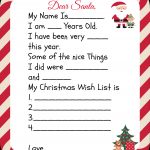 Free Printable Santa Letters For Kids | Holiday Ideas: Christmas   Letter To Santa Template Free Printable