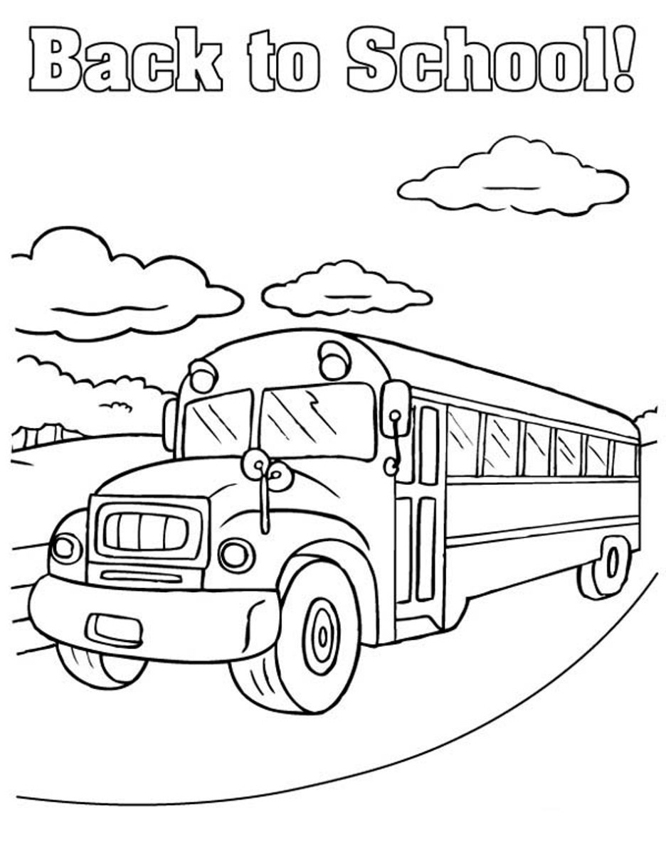 Free Printable School Bus Coloring Pages For Kids - Free Printable School Bus Template
