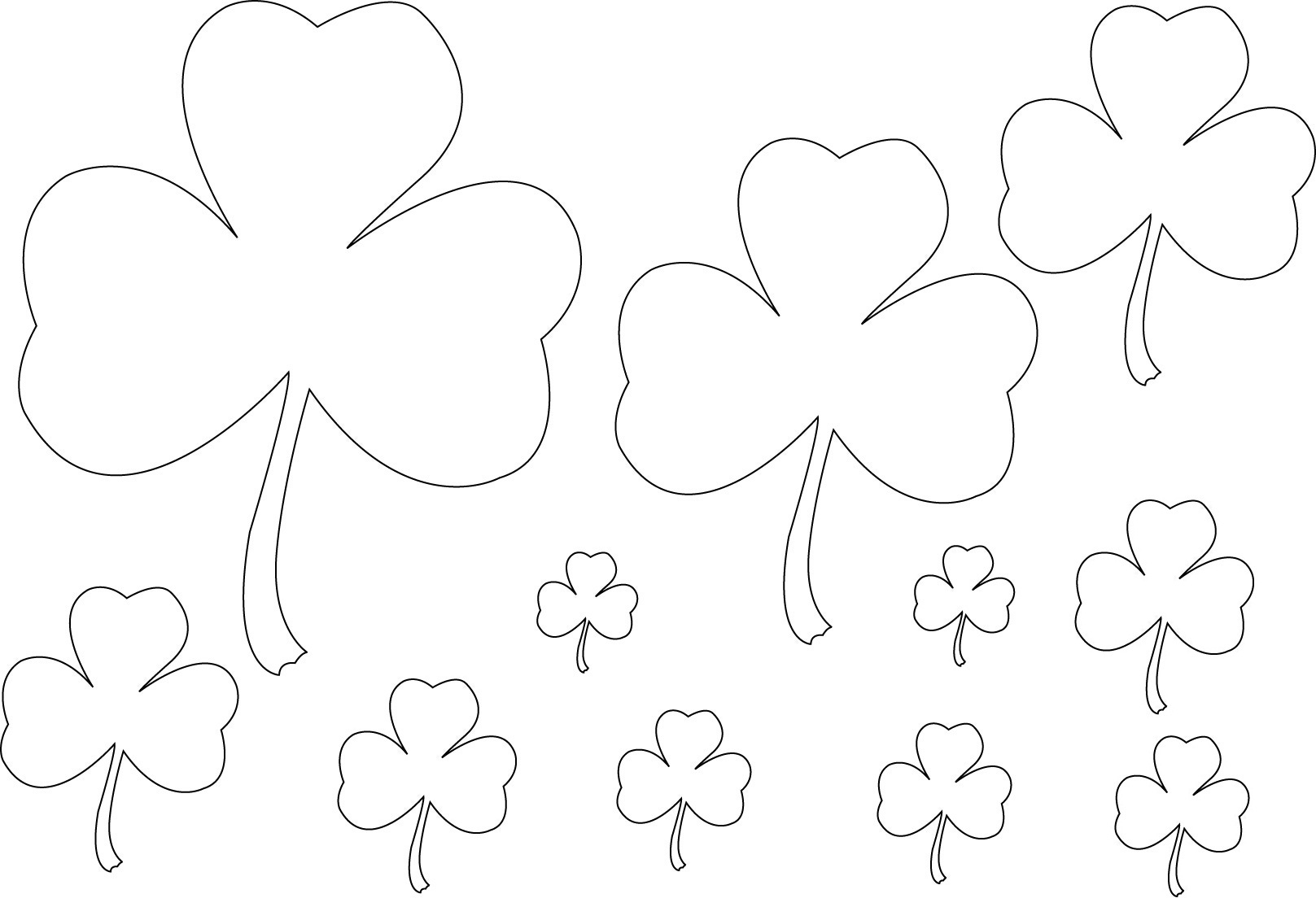 Free Printable Shamrock Coloring Pages For Kids Free Printable