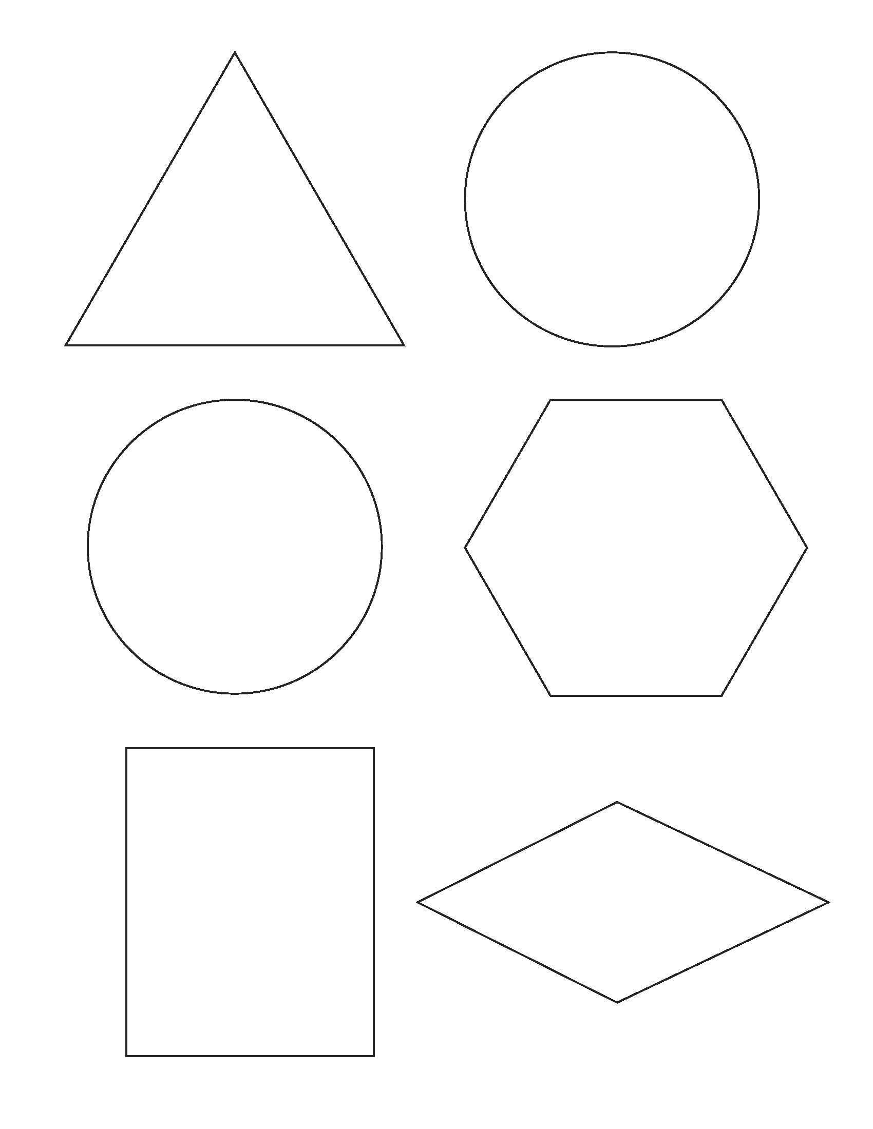 Geometric Shapes Worksheets Free To Print Free Printable Shapes