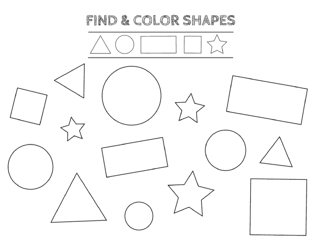 Free Printable Shapes Worksheets For Toddlers And Preschoolers - Free Printable Toddler Worksheets