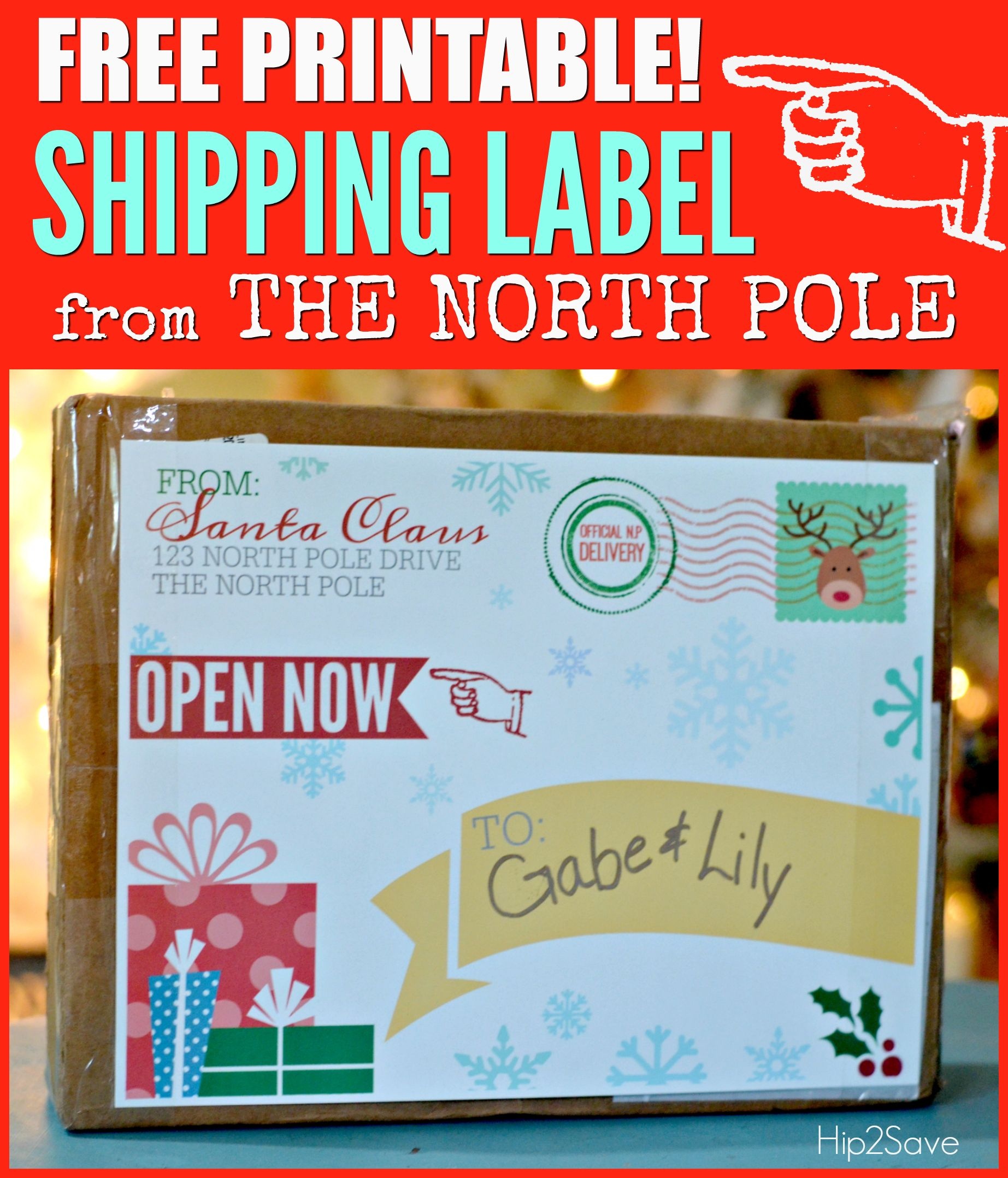 Free Printable Shipping Label From Santa Claus | It&amp;#039;s The Most - Free Printable Shipping Labels