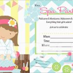 Free Printable Spa Party Invitations Templates Luxury Free Printable   Free Printable Spa Party Invitations Templates