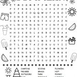 Free Printable Summer Word Search Colouring Page | Printables   Free Printable Summer Puzzles