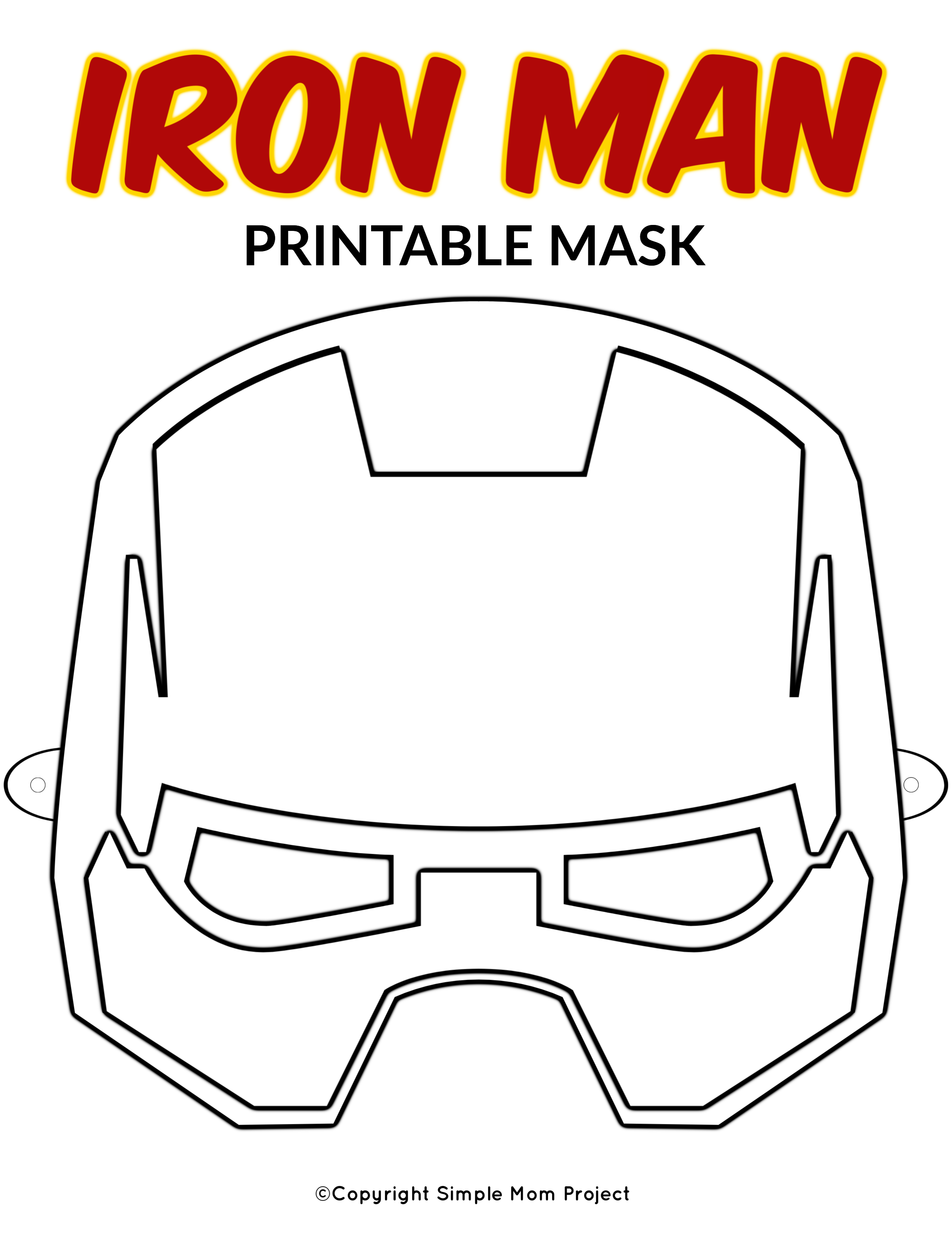 Free Printable Ironman Mask Free Printable A To Z