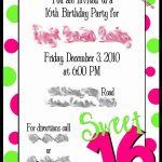 Free Printable Sweet 16 Invitations   Anarchistshemale   Free Printable Sweet 16 Birthday Party Invitations