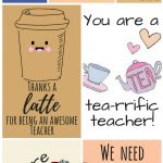 Free Printable Teacher Appreciation Thank You Cards | ✽ Back To   Printable Gift Tags Customized Free