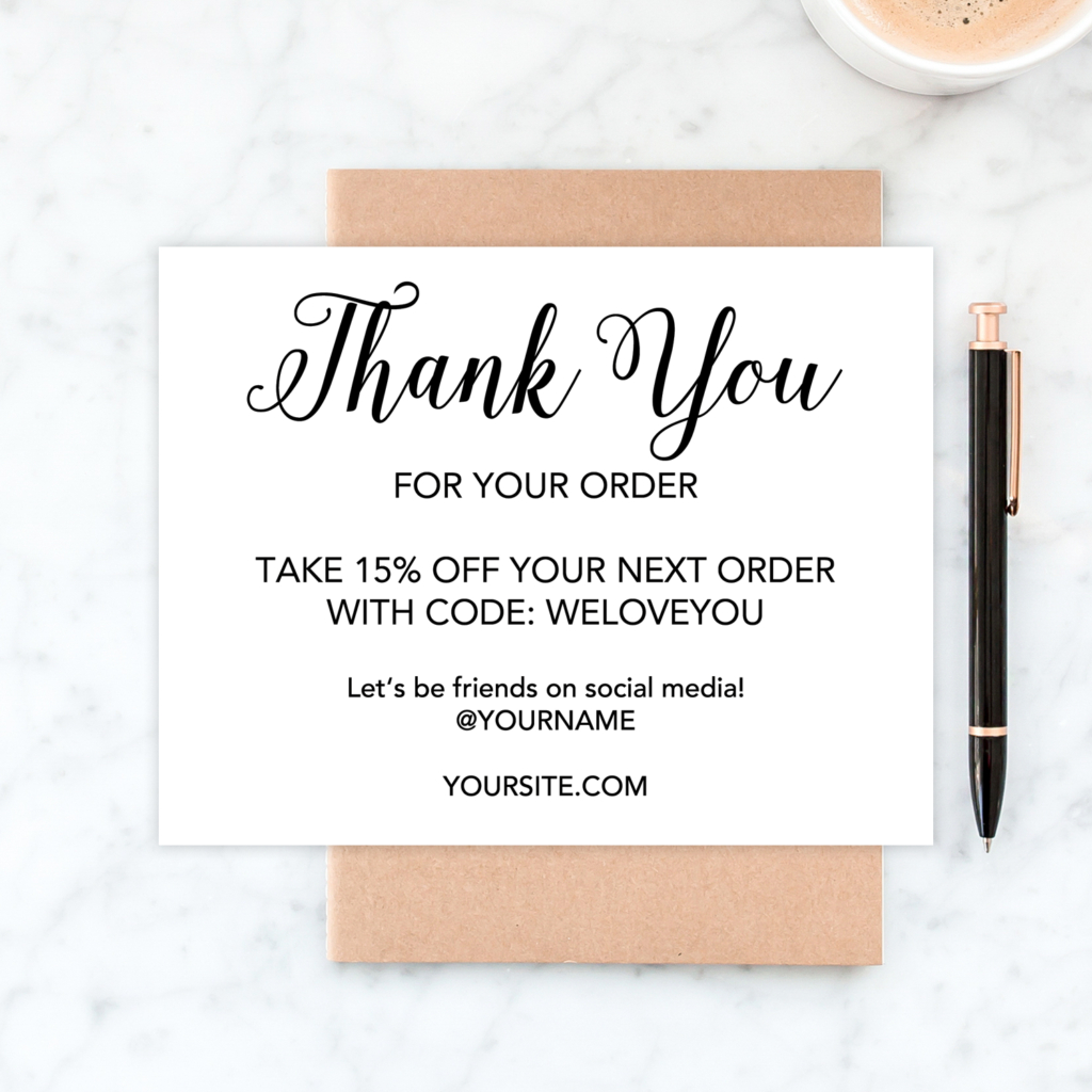 Free Printable Thank You Cards For Business - Chicfetti - Free Printable Thank You Cards