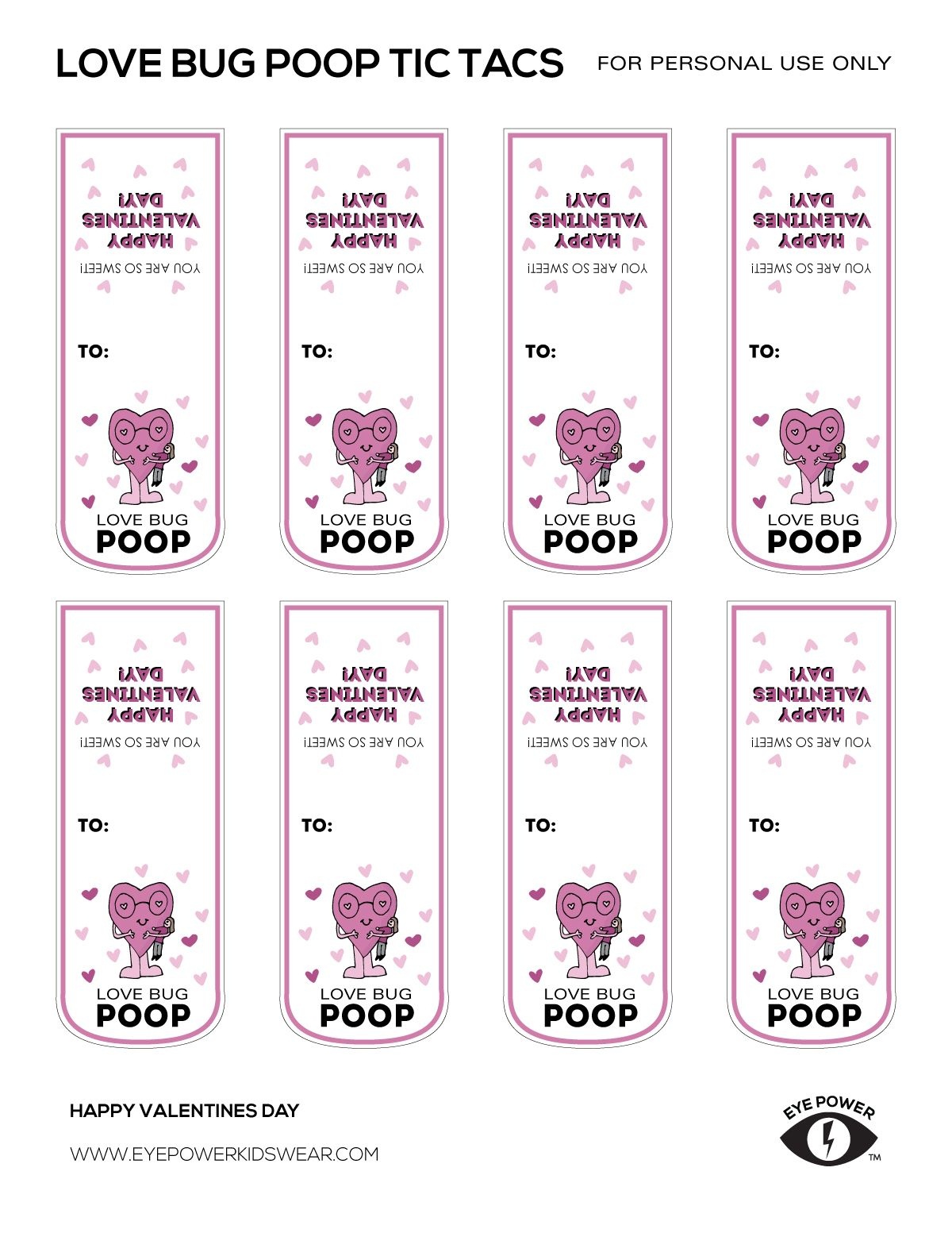 Free Printable Tic Tac Labels - Free Printable A To Z