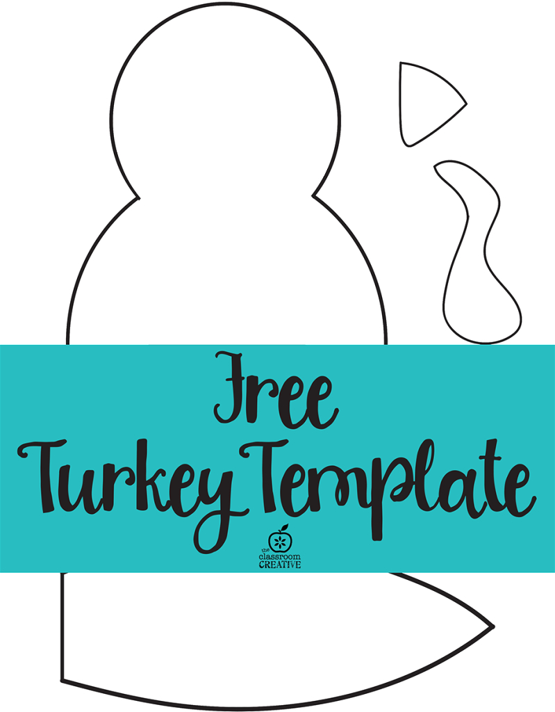 Free Printable Turkey Template. Easy Peasy | Kids Thanksgiving - Free Printable Turkey Craft