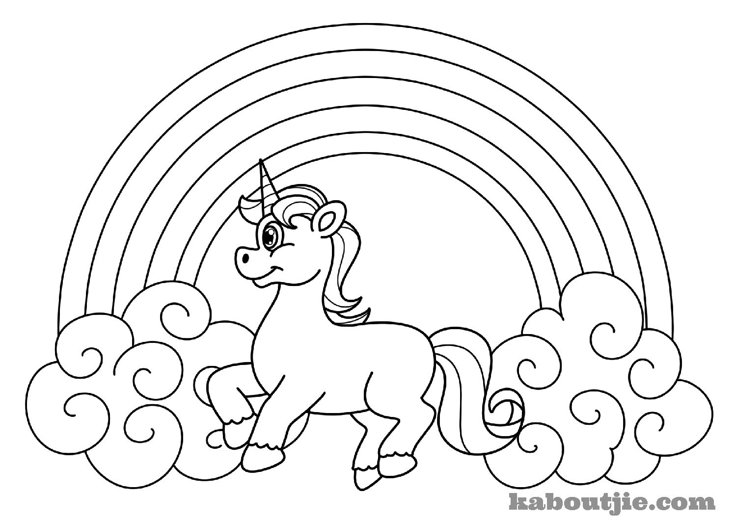 Free-Printable-Unicorn-Coloring-Page | Kaboutjie - Free Printable Unicorn Coloring Pages