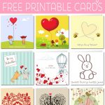 Free Printable Valentine Cards   Valentine Free Printable Cards