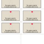 Free Printable Valentine Coupons | Free Printables | Love Coupons   Free Printable Love Coupons For Wife