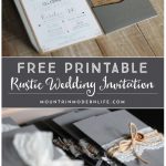 Free Printable Wedding Invitation Template | | Mountainmodernlife   Wedding Invitation Cards Printable Free