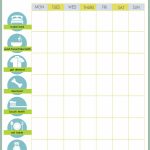 Free Printable Weekly Chore Charts   Free Printable Toddler Chore Chart