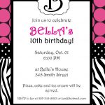 Free Printable Zebra Print Invitations Baby Shower | Emma | Free   Free Printable Animal Print Birthday Invitations