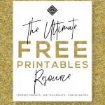 Free Printables • Free Wall Art Roundups • Little Gold Pixel   Free Printable Decor