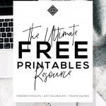 Free Printables • Free Wall Art Roundups • Little Gold Pixel   Free Printable Wall Art Black And White