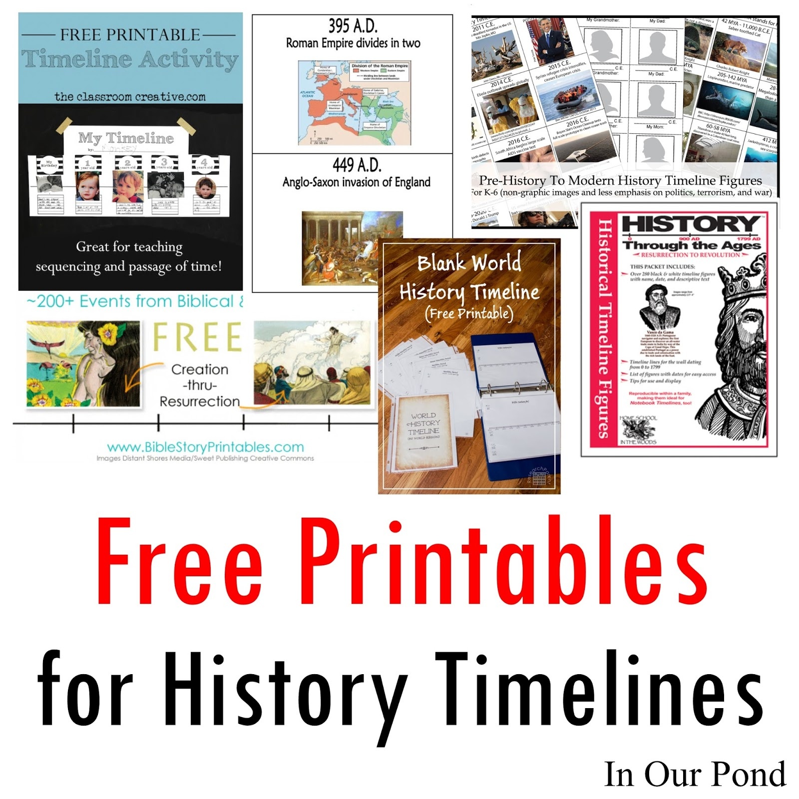 Free Printables For History Timelines Free Printable Timeline Figures 