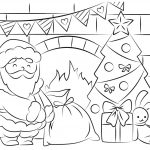 Free Santa Coloring Pages And Printables For Kids   Free Printable Pictures