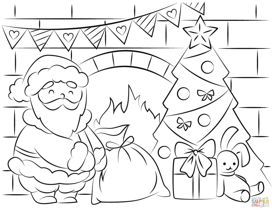 Free Santa Coloring Pages And Printables For Kids - Free Printable Pictures