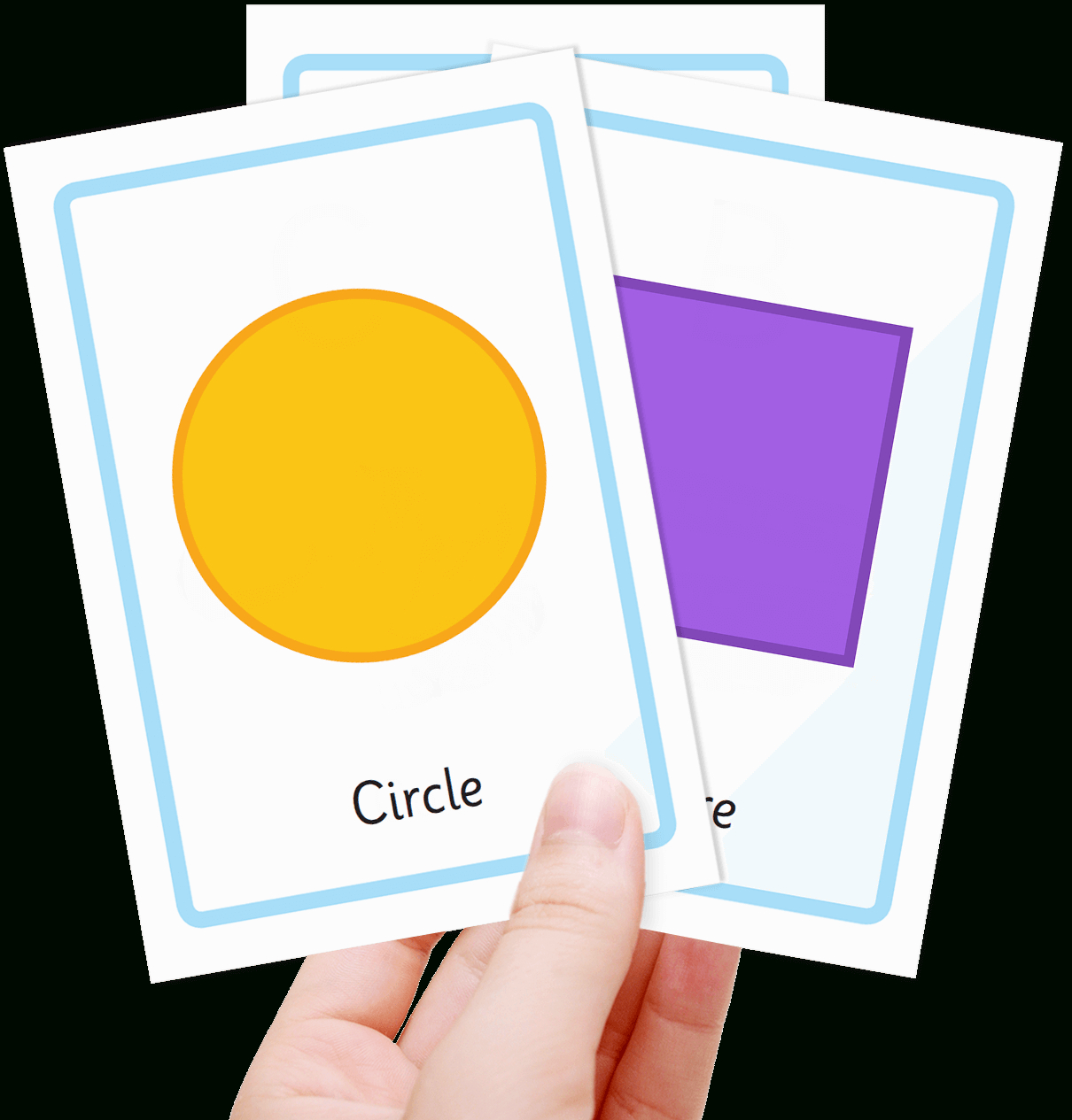 Free Shape Flashcards For Kids - Totcards - Free Printable Flash Cards