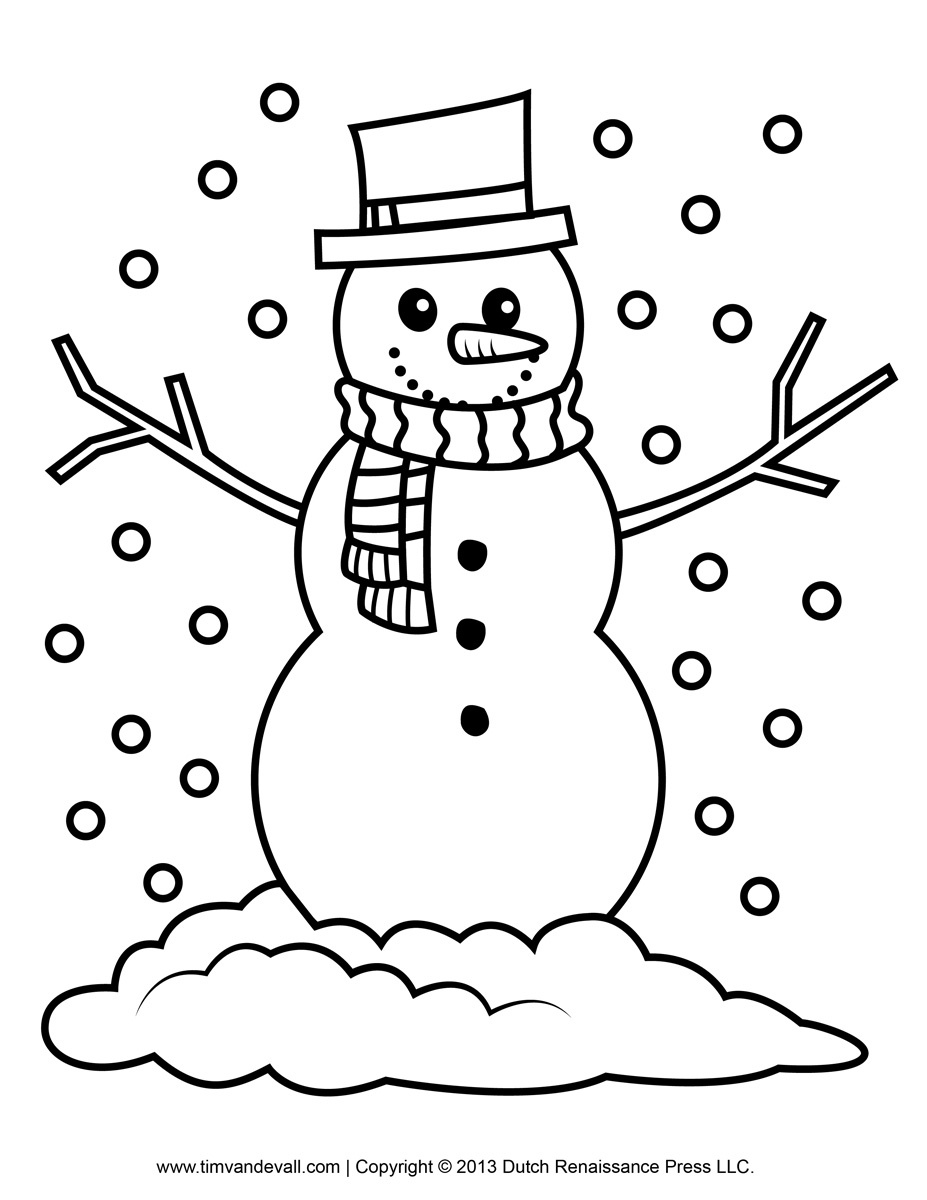 Free Snowman Clipart, Template &amp;amp; Printable Coloring Pages - Free Printable Snowman Patterns