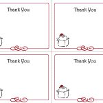 Free Thank You Cards Printable | Free Printable Holiday Gift Tags   Christmas Thank You Cards Printable Free