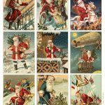 Free To Download! Printable Vintage Santa Tags Or Cards. | Free   Free Printable Vintage Christmas Tags For Gifts