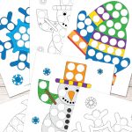 Free Winter Do A Dot Printables   Easy Peasy Learners   Do A Dot Art Pages Free Printable