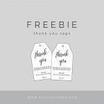 Freebie: Editable Thank You Tags | Gift Tags | Free Printable Gift   Thank You For Coming Free Printable Tags