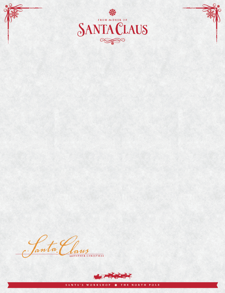 Free Santa Letterhead Printable Printable Templates