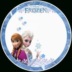 Frozen: Free Printable Toppers.   Oh My Fiesta! In English   Frozen Cupcake Toppers Free Printable