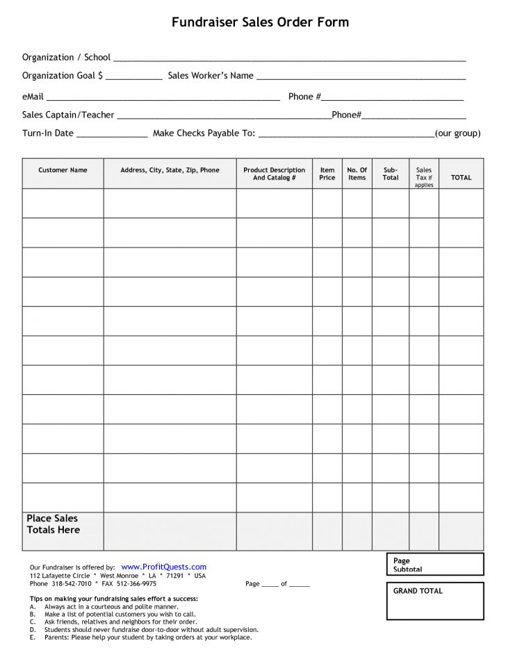 Free Printable Scentsy Order Forms
