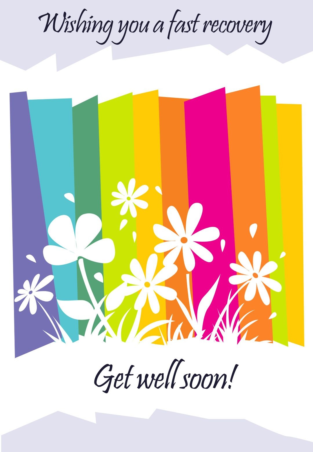 Get Well #card Free Printable - Fast Recovery Flowers Greeting Card - Free Printable Get Well Cards