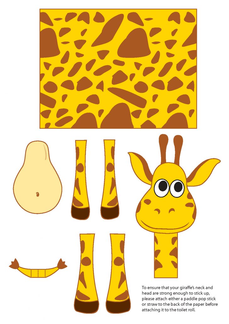 Giraffe Mask Template Printable Free