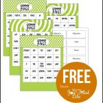 Grammar Bingo   Free Printable | Must Follow Faith & Family Bloggers   Free Printable Parts Of Speech Bingo