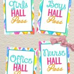 Hall Passes Elementary Middle School Free | Classroom Activities   Free Printable Hall Pass Template