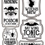Halloween Bottle Labels   Free Printables   Potions Labels | Art   Free Printable Halloween Bottle Labels